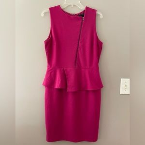 Banana Republic Pink Peplum Dress, size 10